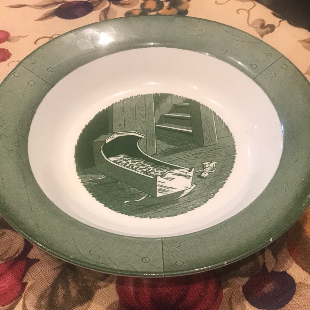 Vintage bowl colonial homestead by royal